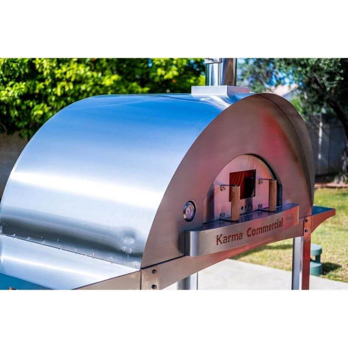 WPPO Karma 55 Commercial Wood Fired Pizza Oven Stainless Steel