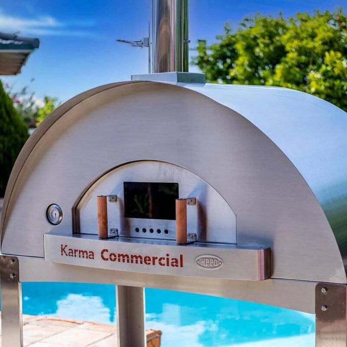 WPPO Karma 55 Commercial Wood Fired Pizza Oven Stainless Steel