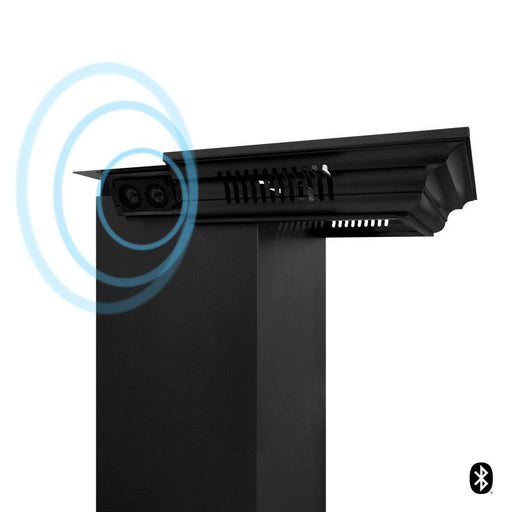 ZLINE Crown Molding in Black Stainless Steel with Built-in Bluetooth Speakers (CM6-BT-BSKEN)