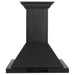 ZLINE Ducted Vent Wall Mount Range Hood in Black Stainless Steel with Built-in ZLINE CrownSound Bluetooth Speakers (BSKBNCRN-BT)