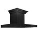 ZLINE Wall Mount Range Hood in Black Stainless Steel with Built-in ZLINE CrownSound Bluetooth Speakers (BSKENCRN-BT)