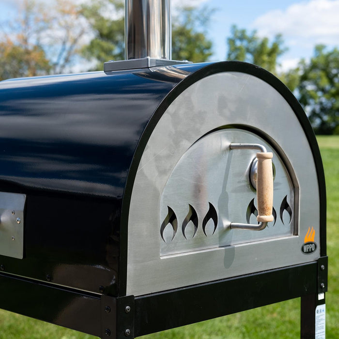 WPPO Traditional 25" Dual Fueled Pizza Oven With Gas Attachment- Wood and Gas Powered