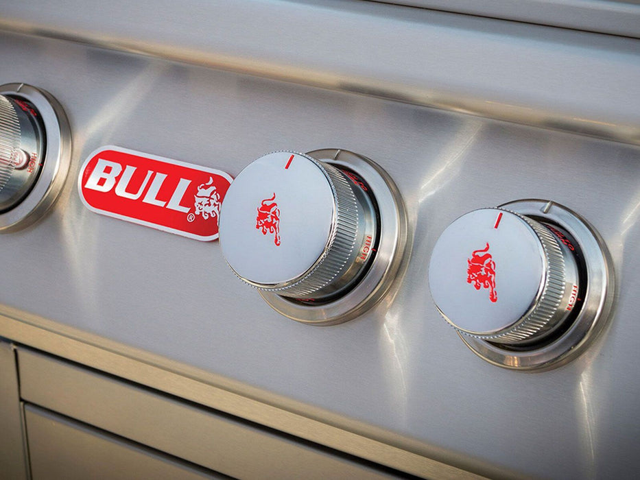 Bull Angus 30-Inch 4-Burner Built-In Gas Grill With Rear Infrared Burner & Rotisserie Kit