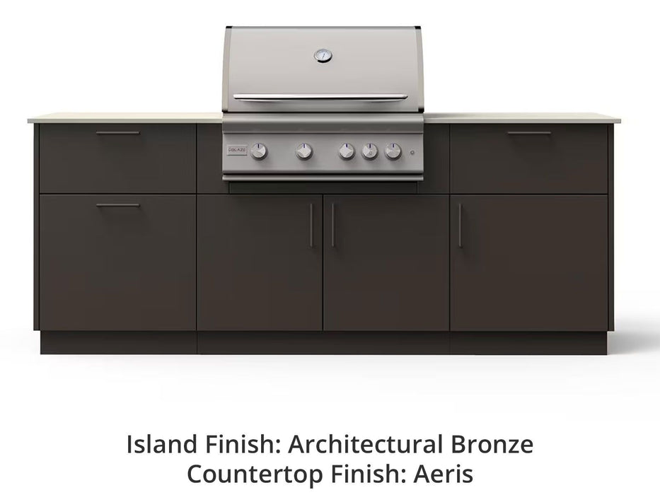 Blaze Sunrise 8-Ft Outdoor Kitchen Island with 32-Inch Premium LTE+ Gas Grill