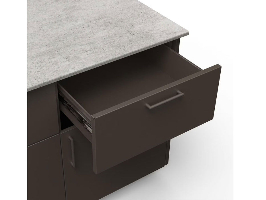 Blaze Morning Glow 10-Ft Outdoor Kitchen Island with 40-Inch Premium LTE+ Gas Grill & Refrigerator