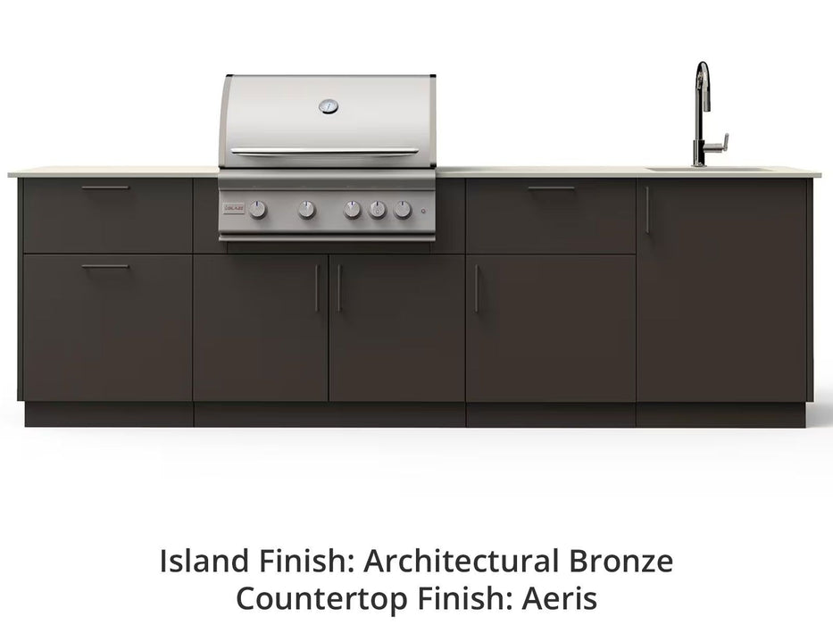 Blaze Sunset 10-Ft Outdoor Kitchen Island with 32-Inch Premium LTE+ Gas Grill & Sink