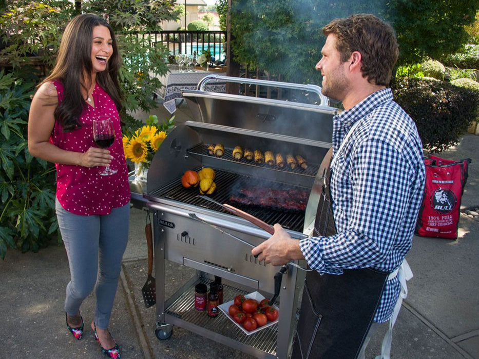 Bull Bison Premium 30-Inch Built-In Charcoal Grill