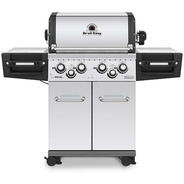 Broil King Regal S 490 PRO IR 4-Burner Propane Gas Grill With Rotisserie & Infrared Side Burner - Stainless Steel - 956944