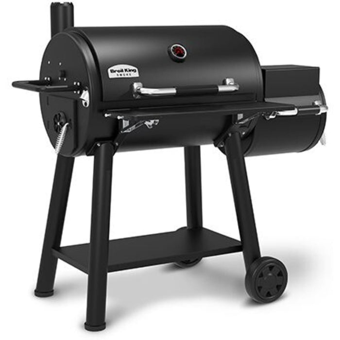 Broil King Regal Charcoal Offset 500 Freestanding Grill Smoker with 955 sq. in. Total Cooking Surface - BK958050