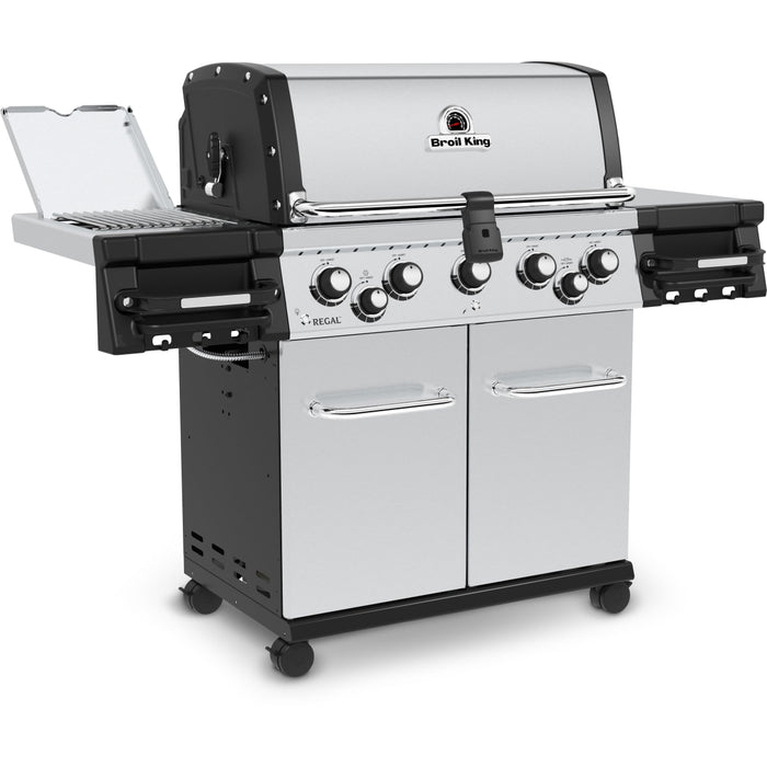 Broil King Regal S 590 PRO IR 5-Burner Natural Gas Grill With Rotisserie & Infrared Side Burner - Stainless Steel - 958947