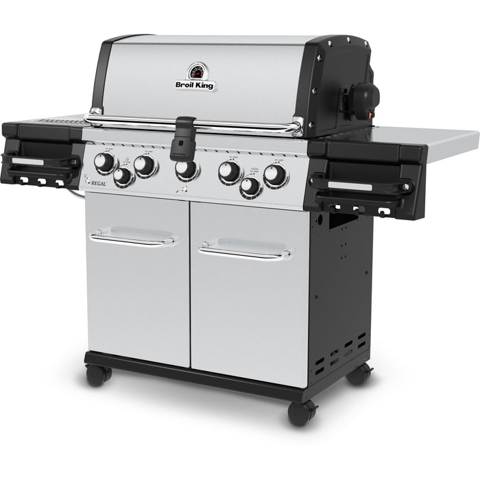 Broil King Regal S 590 PRO IR 5-Burner Natural Gas Grill With Rotisserie & Infrared Side Burner - Stainless Steel - 958947