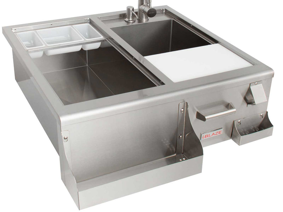 Blaze 30-Inch Beverage Center With Sink & Ice Bin Cooler