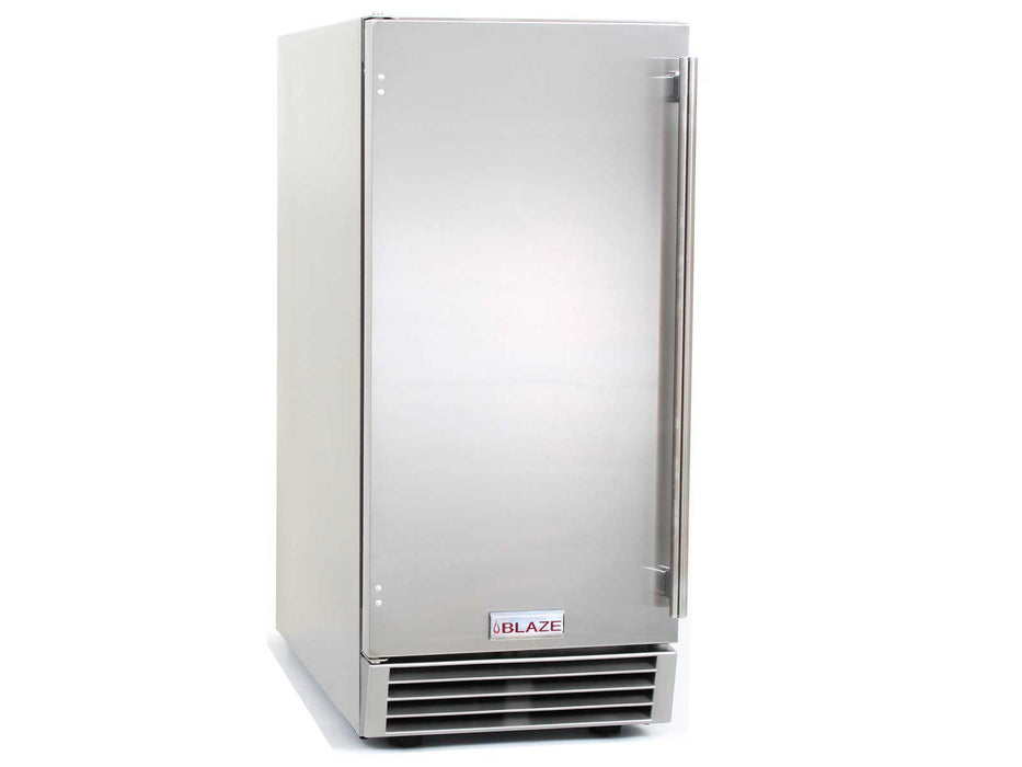 Blaze 50 Lb. 15-Inch Outdoor Rated Ice Maker With Gravity Drain