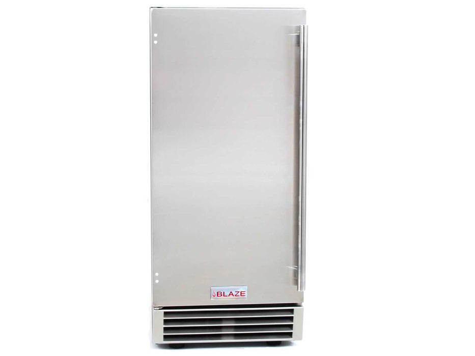 Blaze 50 Lb. 15-Inch Outdoor Rated Ice Maker With Gravity Drain