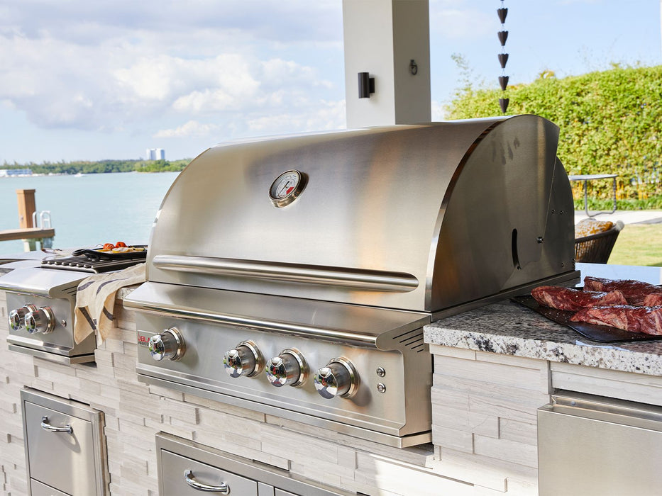 Blaze Professional LUX 34-Inch 3-Burner Built-In Gas Grill With Rear Infrared Burner