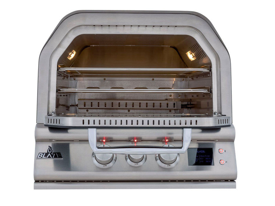 Blaze Premium LTE+ 26-Inch Built-In Gas Outdoor Pizza Oven with Bluetooth Probes & Rotisserie