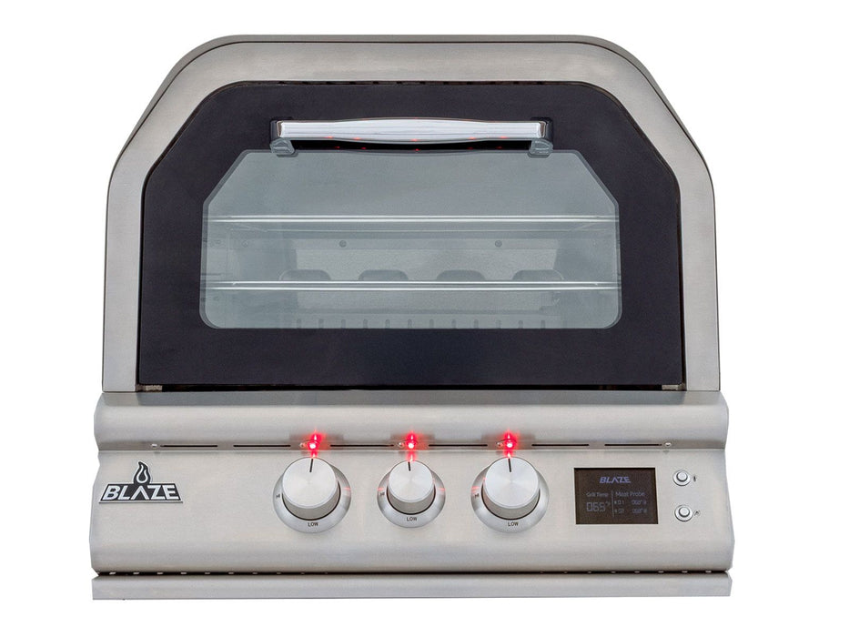 Blaze Premium LTE+ 26-Inch Built-In Gas Outdoor Pizza Oven with Bluetooth Probes & Rotisserie