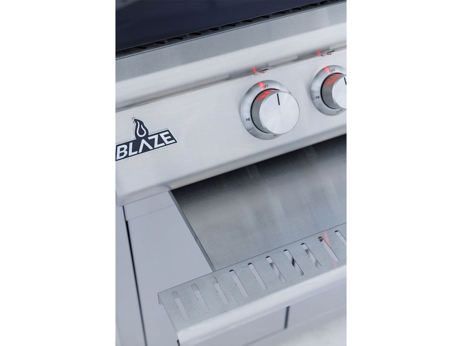 Blaze Premium LTE+ 26-Inch Built-In Gas Outdoor Pizza Oven with Bluetooth Probes & Rotisserie