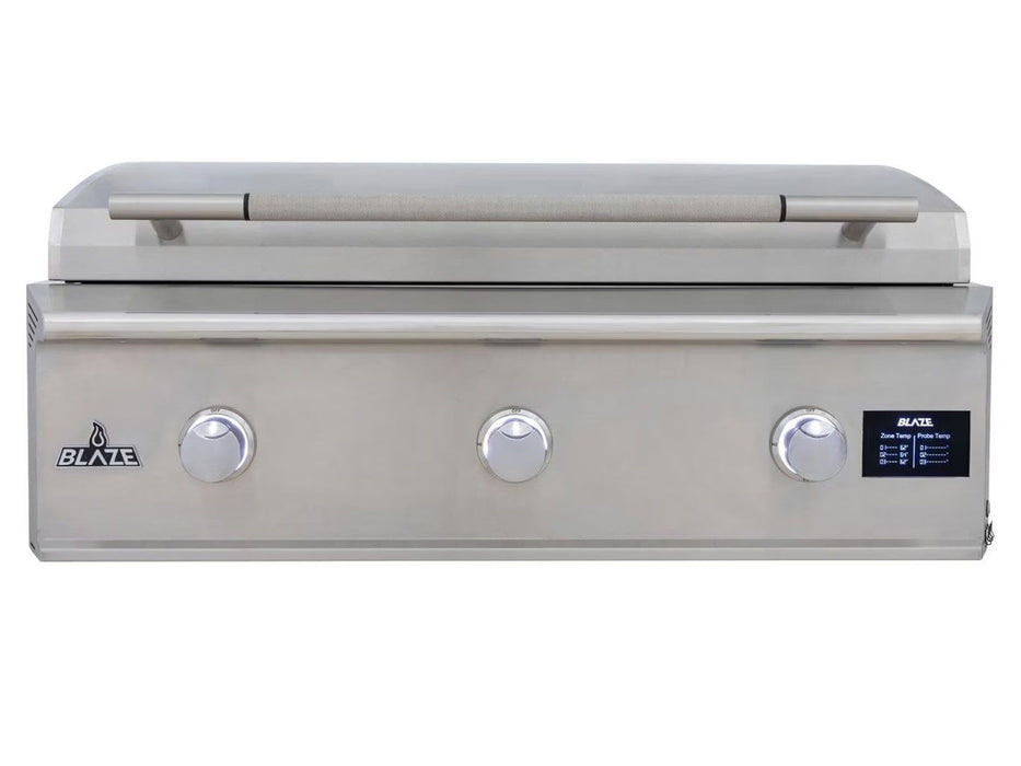 Blaze LTE PRO 40-Inch Built-in Gas Griddle with Digital Temperature Screen & Lift-Assist Lid