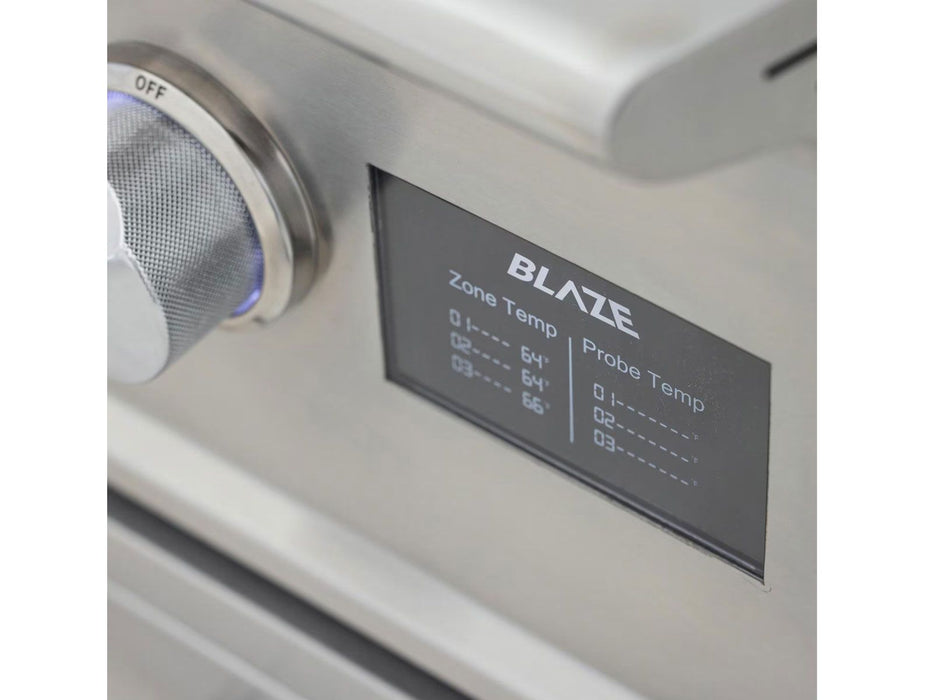 Blaze LTE PRO 40-Inch Built-in Gas Griddle with Digital Temperature Screen & Lift-Assist Lid