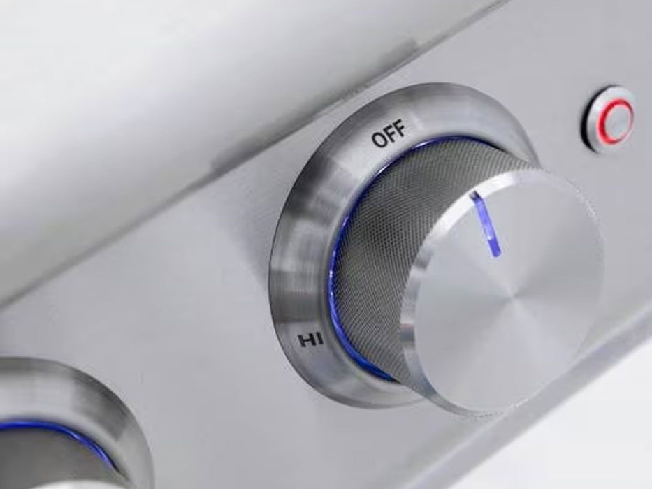 Blaze Premium LTE Built-In Gas High Performance Power Burner W/ Wok Ring & Stainless Steel Lid