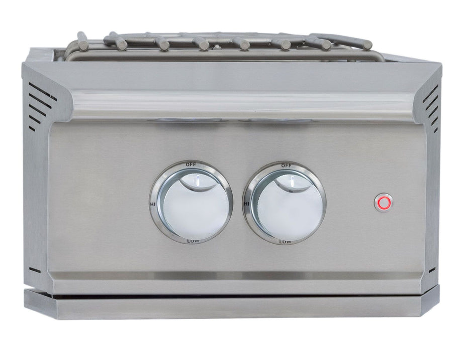 Blaze LTE PRO Built-In Gas High Performance Power Burner W/ Wok Ring & Stainless Steel Lid