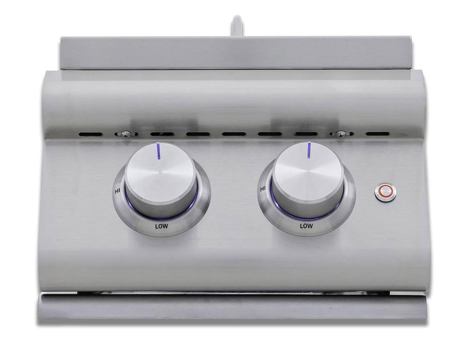 Blaze Premium LTE+ Built-In Gas Stainless Steel Double Side Burner With Lid