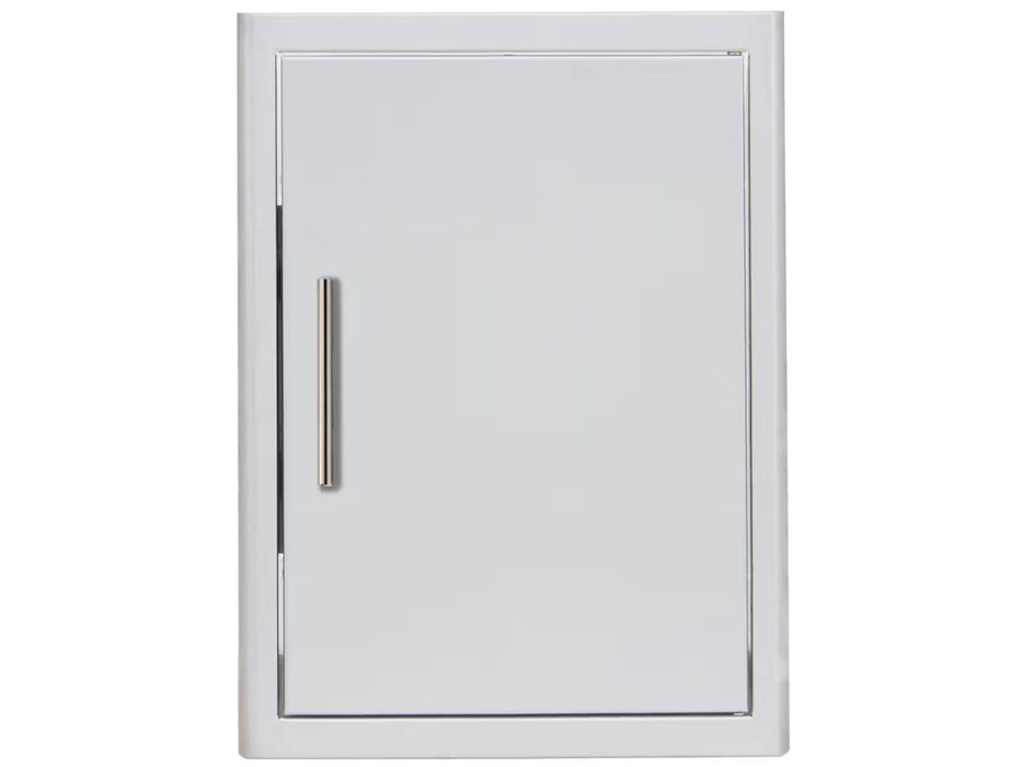 Blaze 18-Inch Right Hinged Stainless Steel Single Access Door - Vertical