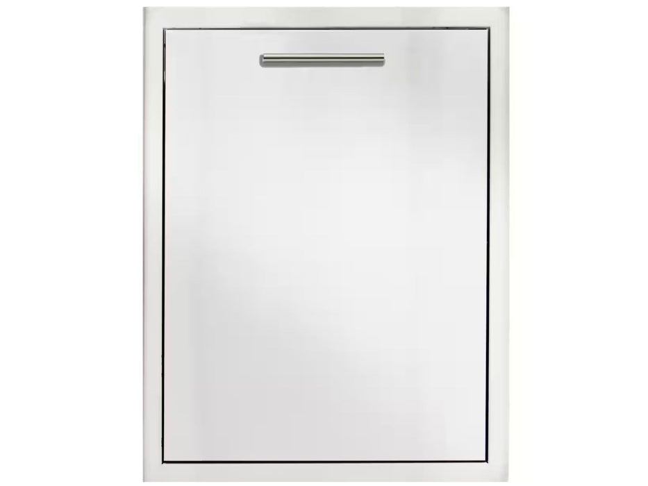 Blaze 20-Inch Roll-Out Stainless Steel Double Trash / Recycling Bin