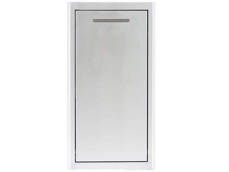 Blaze 13-Inch Narrow Roll-Out Stainless Steel Trash Bin