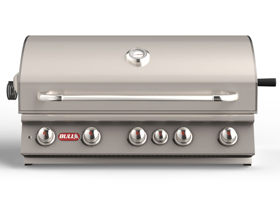 Bull Brahma 38-Inch 5-Burner Built-In Gas Grill With Rear Infrared Burner & Rotisserie Kit