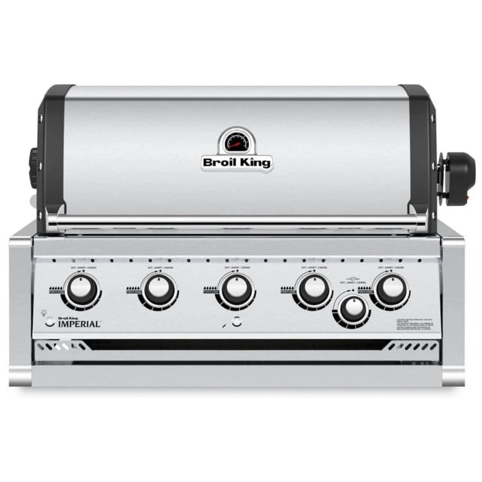 Broil King Imperial S 570 5 Burner Built-In Propane Gas Grill w/ Rear Burner & Rotisserie Kit - 958074