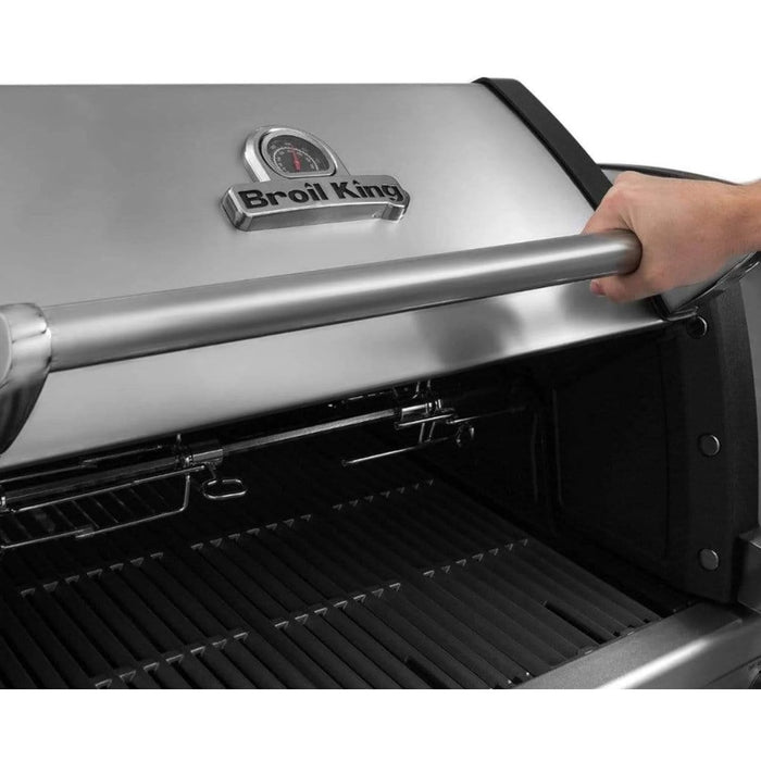 Broil King Imperial S 670 6 Burner Built-In Propane Gas Grill w/ Rear Burner & Rotisserie Kit - 957074