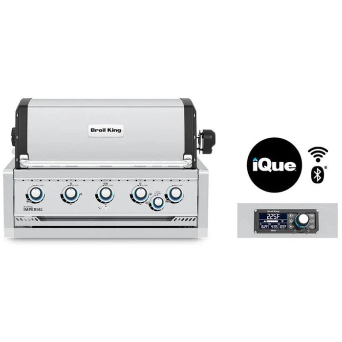 Broil King Imperial QS 570 5 Burner Built-In Propane Grill w/ Rear Burner & Rotisserie Kit - 698774