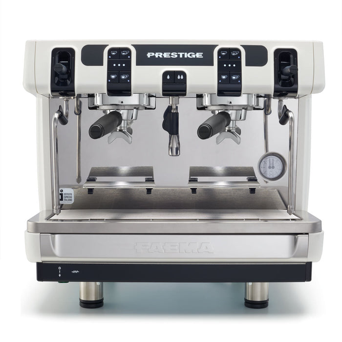 Faema Prestige A/2 Compact Tall Cup – 2 Group Commercial Espresso Machine without Autosteam