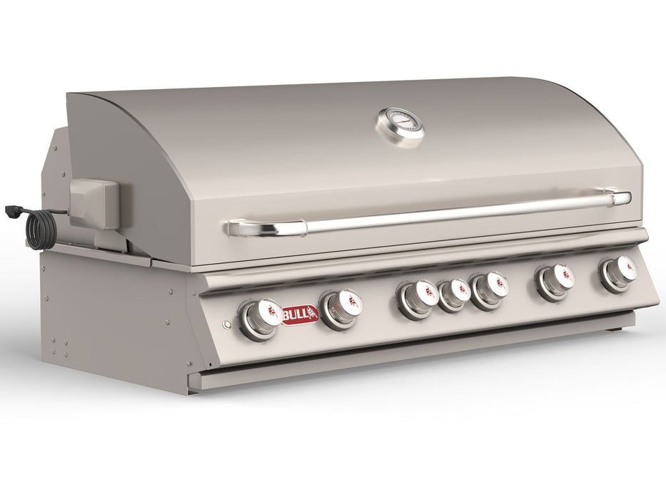 Bull Diablo 46-Inch 6-Burner Built-In Gas Grill With Rear Infrared Burner & Rotisserie Kit