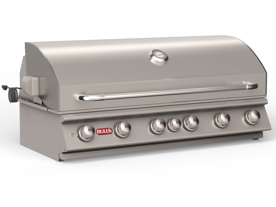 Bull Diablo 46-Inch 6-Burner Built-In Gas Grill With Rear Infrared Burner & Rotisserie Kit