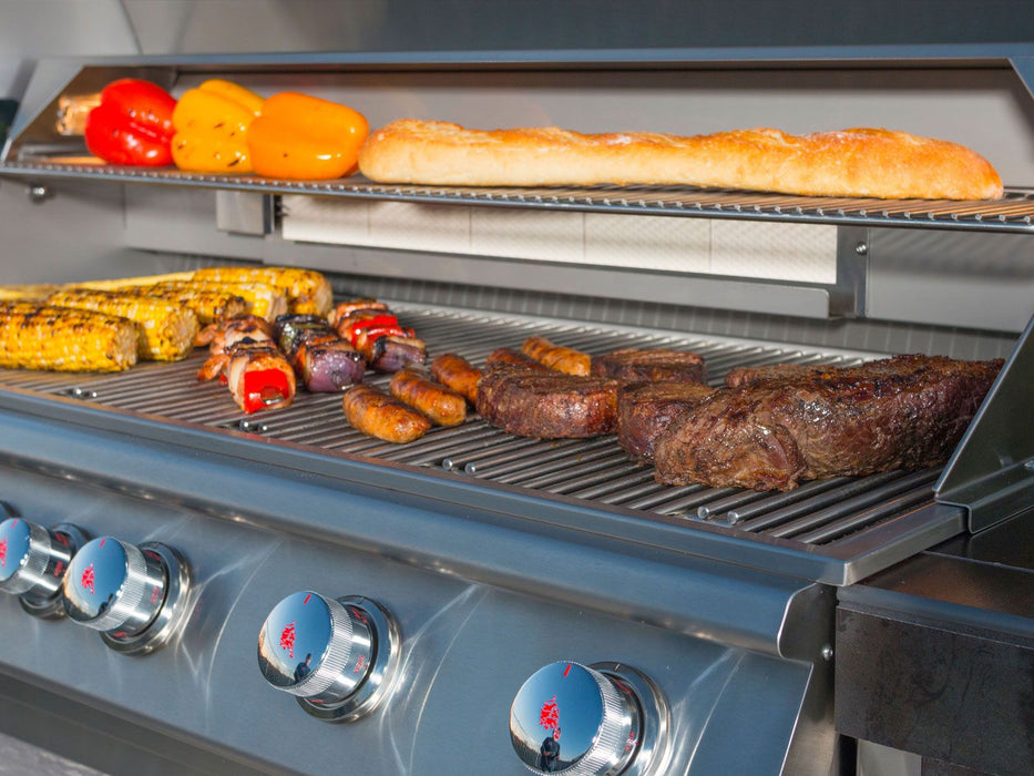 Bull Diablo 46-Inch 6-Burner Built-In Gas Grill With Rear Infrared Burner & Rotisserie Kit