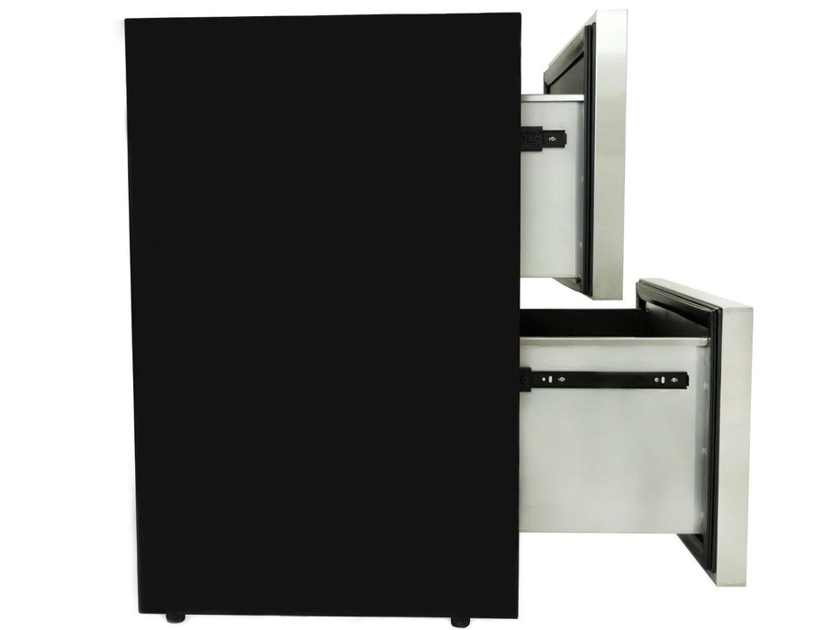 Blaze 23.5-Inch 5.1 Cu. Ft. Outdoor Rated Stainless Steel Double Drawer Refrigerator