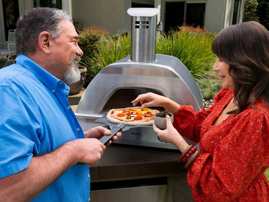 Bull Duel Fuel Gas and Wood-Fired Countertop Pizza Oven