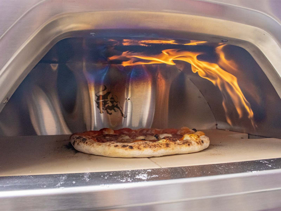 Bull Duel Fuel Gas and Wood-Fired Countertop Pizza Oven