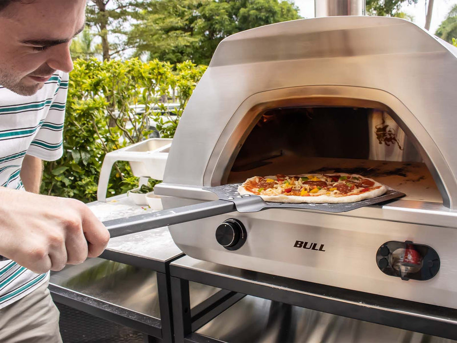 Bull Duel Fuel Gas and Wood-Fired Countertop Pizza Oven