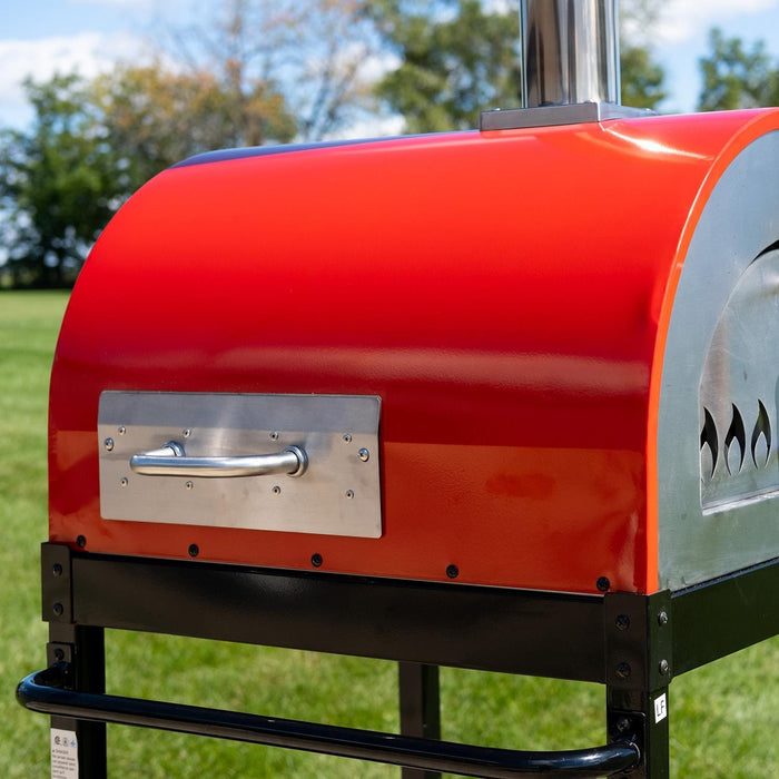 WPPO Traditional 25" Dual Fueled Pizza Oven With Gas Attachment- Wood and Gas Powered