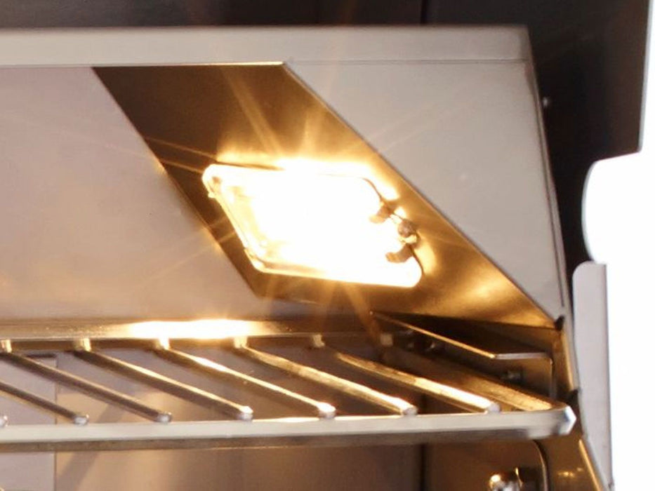 Bull Diablo 46-Inch 6-Burner Built-In Gas Grill With Rear Infrared Burner & Rotisserie Kit