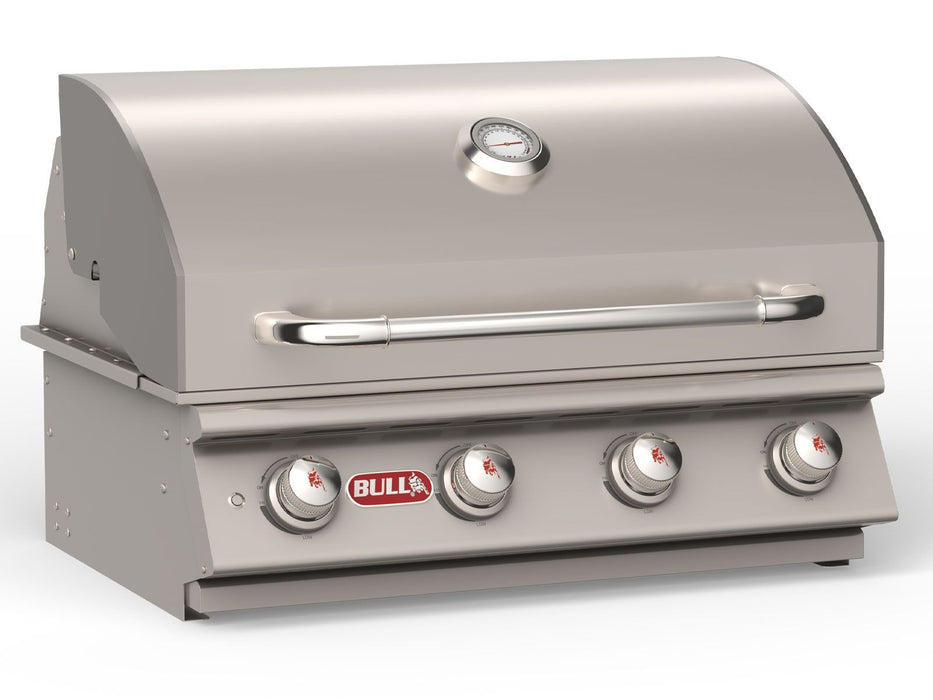 Bull Lonestar Select 30-Inch 4-Burner Built-In Gas Grill with Lights