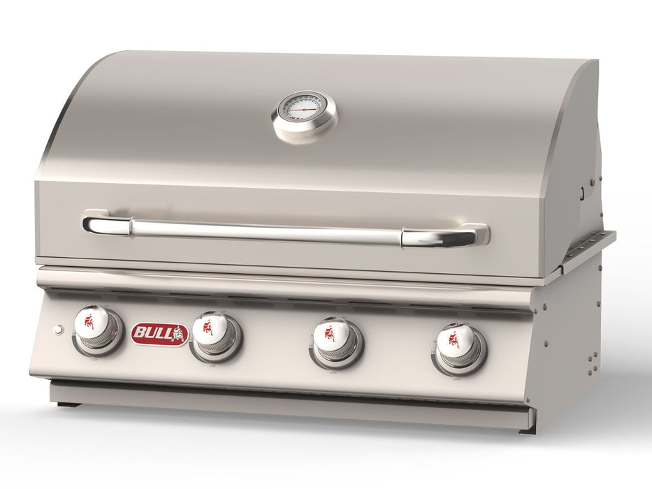 Bull Lonestar Select 30-Inch 4-Burner Built-In Gas Grill with Lights