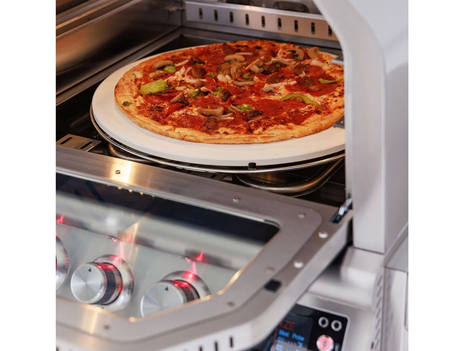 Blaze Premium LTE+ 26-Inch Built-In Gas Outdoor Pizza Oven with Bluetooth Probes & Rotisserie