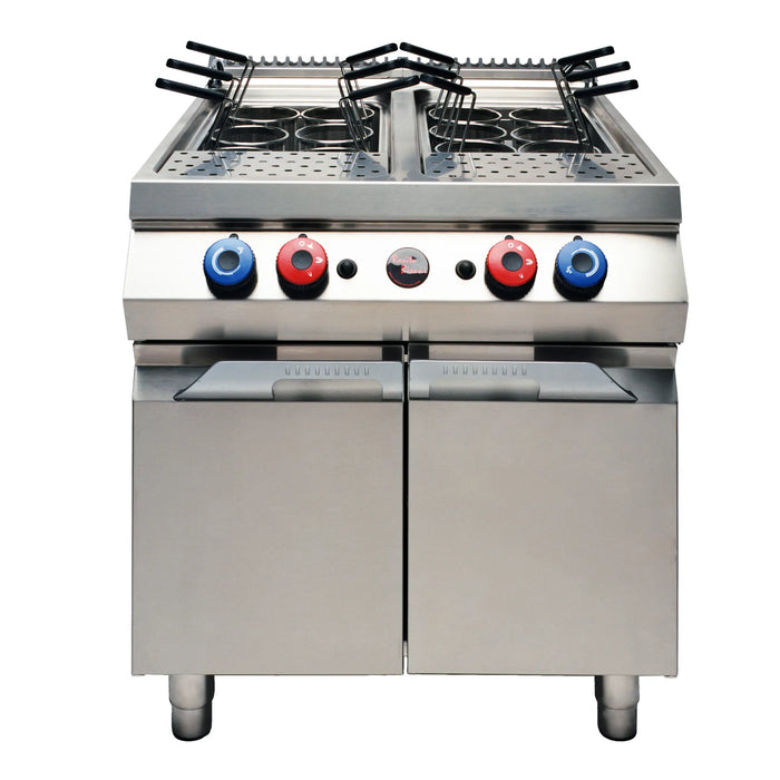 RositoBisani CPG2 HIGH BTU 12 Gallon Desco Gas Double Tank Pasta Cooker, 160.000 BTU
