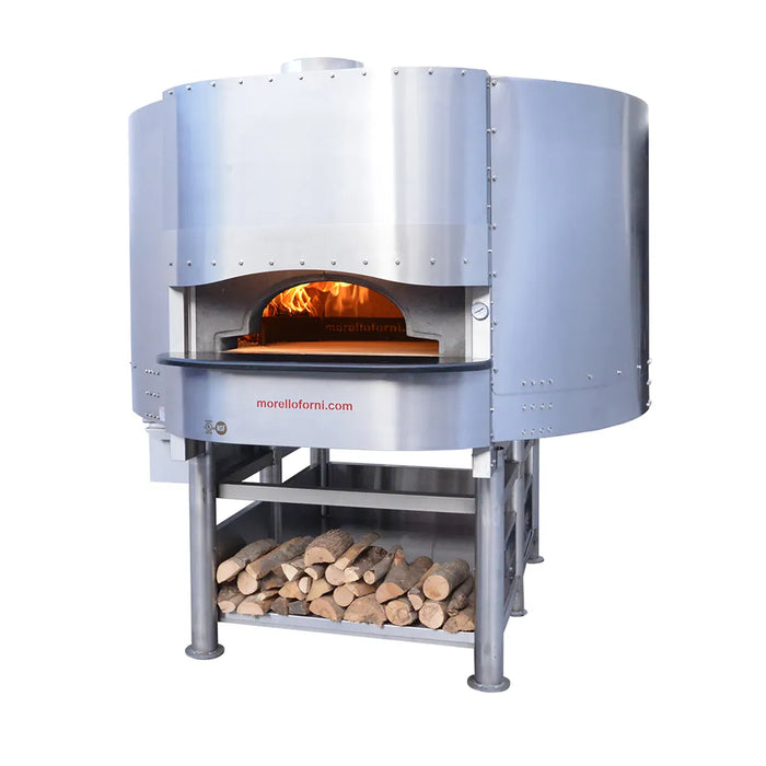 Rosito Bisani FW100 39 Inch Inside Diameter Wood Fired Pizza Oven with Removable Slab