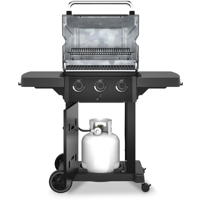 Broil King 320 Shadow 52 Inch Natural Gas Grill with 500 sq Inch Cooking Surface, 3 Burners, Cast Iron Cooking Grids, Flav-R- Wave Cooking System and Cookbox Included